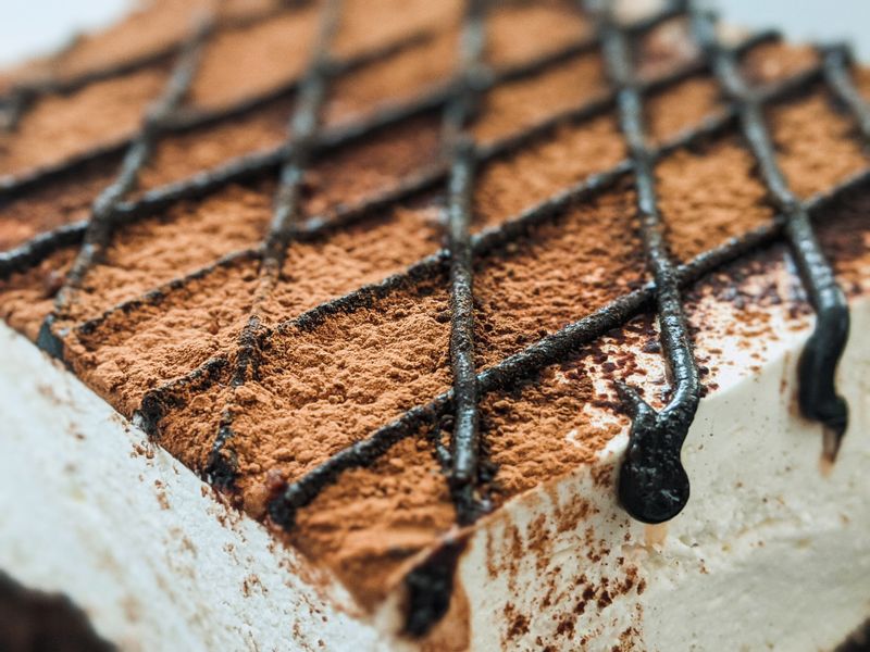 Classic tiramisu with espresso and mascarpone