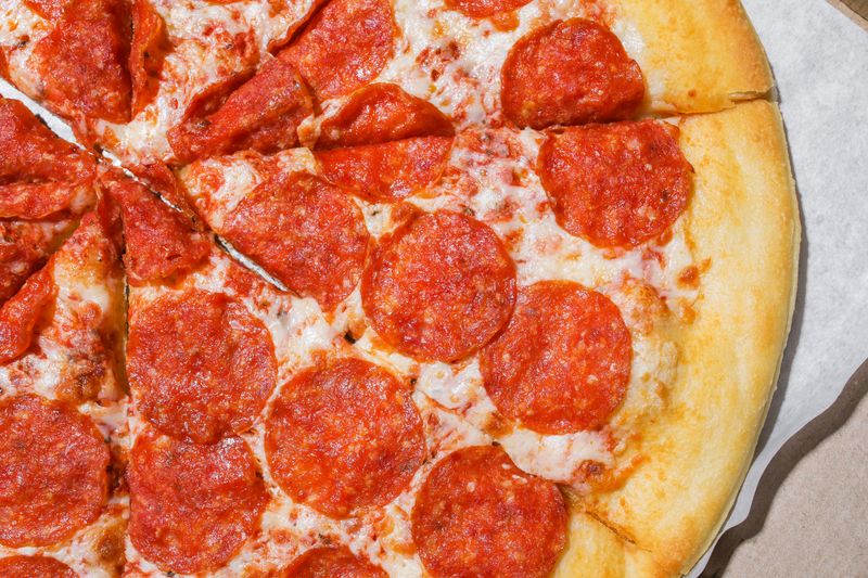 Pepperoni pizza with extra cheese